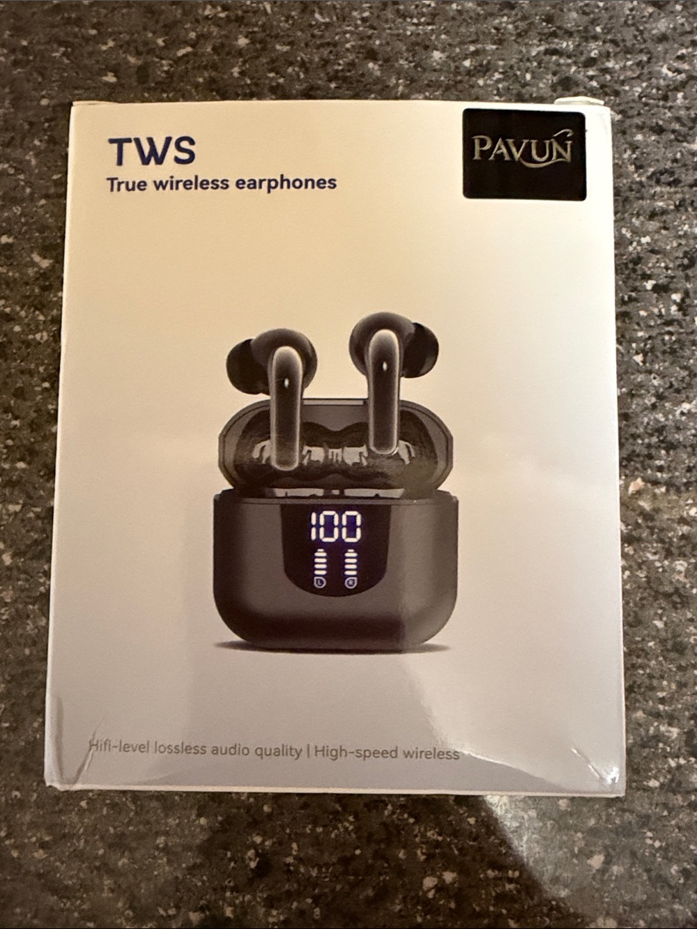 Pavun TWS True Wireless Earbuds — Black